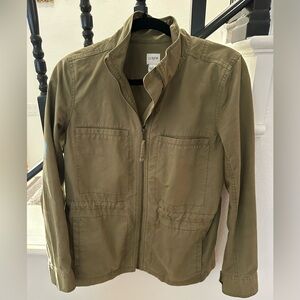 J.crew olive green jacket, size small